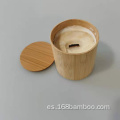 Tubo de cera de velas de contenedor cosmético de bambú de alta calidad